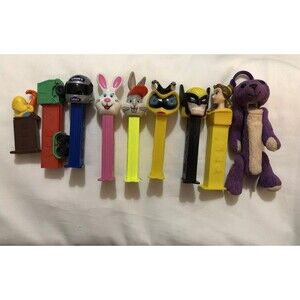 9 RARE Collectible Vintage Pez Dispensers